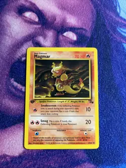 Magmar 39/62 1st Edition (Uncommon) - NM - Pokemon Fossil Set - Image 1