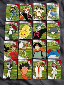 Huge Topps Pokemon Lot! Series 1 Set, Die Cuts Stickers, Puzzles, WOTC, Foils - Image 3