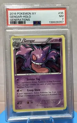 2016 Gengar 35/83 XY Generations Holo PSA 7 Pokemon TCG - Image 1