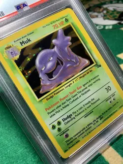 1999 Pokemon Muk Fossil Holo PSA 7 - Image 3
