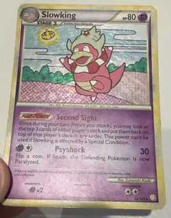 2010 Pokemon Slowking #12/123 HeartGold & SoulSilver Holo MP (See Desc) - Image 3