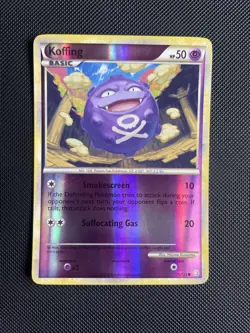 Pokemon TCG Koffing Heartgold & Soulsilver 70/123 Regular Common LP+ - Image 1