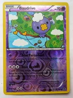 Carte Pokemon Baudrive 34/101 HOLO reverse FRANCE TBE 2013 Explosion Plasma - Image 1