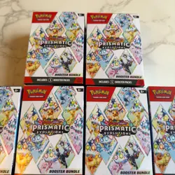 Pokemon TCG Scarlet & Violet Prismatic Evolutions Booster Bundle x8 Boxes | New - Image 3