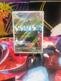 Pokemon TCG Swablu 213/182 Paradox Rift Full Art Illustration NM/M - Image 2