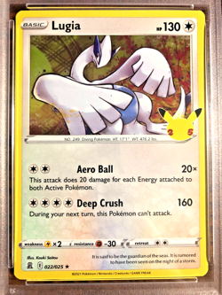 Lugia Holo Rare #022 - PSA NM-MT 8 - 2021 SWSH Celebrations - Pokemon TCG - Image 2