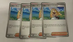 4x Lillie's Determination 119/132 Mega Evolution Pokemon Playset - Image 1