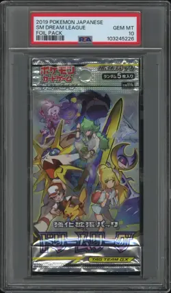 PSA 10 Dream League Booster Pack Sealed Japanese 2019 Pokemon Sm11B - Image 1