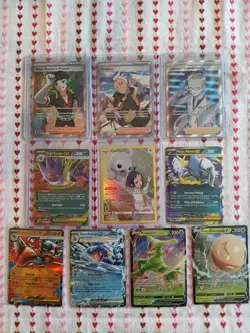 Pokemon TCG Ultra Rare Lot ×10 Full Art Trainer, V, EX, Mega - Image 1