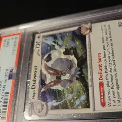 2025 HOP'S Dubwool ZACIAN ex box #136 COSMOS HOLO POKEMON PSA 9 with swirls #136 - Image 4