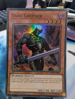 YuGiOh! Dark Grepher DASA-EN042 Super Rare 1st Ed - Image 1