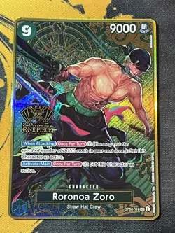 Roronoa Zoro OP06-118 SEC 2nd Anniversary Promo One Piece TCG English - Image 1