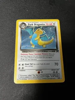 Pokemon TCG Team Rocket Set Dark Dragonite 5/82 Rare Holo NM - Image 3