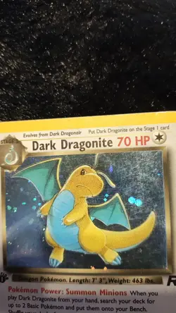 Pokemon TCG Team Rocket Dark Dragonite First Edition Holographic 5/82 MP - Image 4
