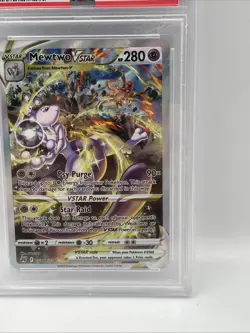 2023 POKEMON SWORD & SHIELD CROWN ZENITH #GG44 FULL ART/MEWTWO VSTAR PSA 9 - Image 4