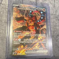 Pokemon Volcanion EX Full Art Holo 182/159 Sv09 Journey Together Rare - Image 1