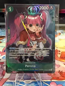 One Piece TCG Perona OP09-034 Illustration Box Vol. 4 Alt Art Promo Holo Sealed - Image 1