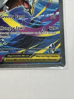 Mega Sharpedo ex 127/094 Special Illustration SIR Pokemon Phantasmal Flames NM - Image 5