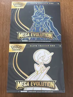 Pokemon TCG Mega Evolution Elite Trainer Box ETB - LOT of (2) NEW - Minor Tear - Image 1