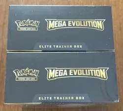 Pokemon TCG Mega Evolution Elite Trainer Box ETB - LOT of (2) NEW - Minor Tear - Image 3