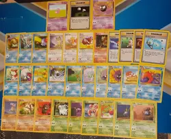 34 Card Jungle/Fossil Vintage Bulk Set- 1999 Pokemon Cards LP/Excellent No Dupes - Image 2