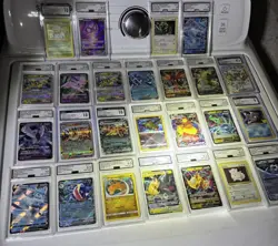 HUGE Lot 25 Graded Pokemon Cards CGC AGS Modern & Vintage! - Image 1