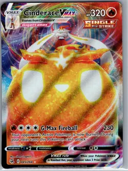 Cinderace VMAX 045/264 SWSH08: Fusion Strike - Pokemon Card - NM - Image 1