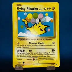 Flying Pikachu 110/108 Evolutions Secret Rare Non Holo Pokemon Card LP - Image 1