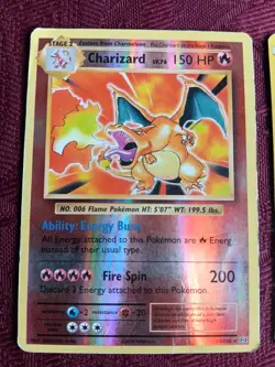 Lot Of 2 Pokemon Cards 2016 Charizard 11/108 2019 Ninetales 111/181 Holo - Image 2
