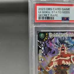 2023 DRAGON BALL SUPER CARD GAME #BT23-140 UI GOKU STATE/GODS SECRET RARE PSA 10 - Image 3