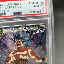 2023 DRAGON BALL SUPER CARD GAME #BT23-140 UI GOKU STATE/GODS SECRET RARE PSA 10 - Image 4