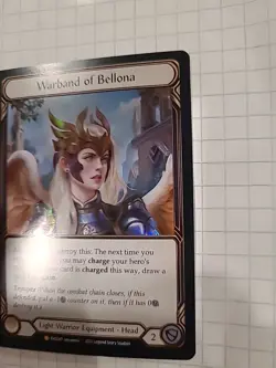 Flesh and Blood FAB Warband of Bellona NM 1st EditionRainbow Foil Bright Lights - Image 2