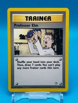 Professor Elm #96 Pokemon Trainer - Neo Genesis Set - Vintage Near Mint Card TCG - Image 1