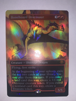 Bonehoard Dracosaur (Borderless) The Lost Caverns of Ixalan Foil - Image 1