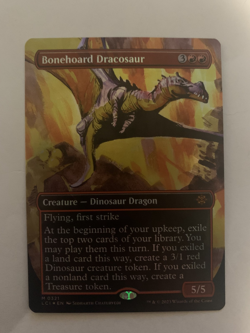 Bonehoard Dracosaur (Borderless) The Lost Caverns of Ixalan Foil - Image 3