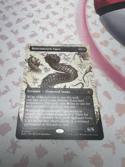​​1x MTG BLB Rottenmouth Viper (Borderless), Near Mint​​ - Image 2