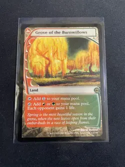 MtG X1 Grove of the Burnwillows Future Sight Magic the Gathering(Land Red Green) - Image 1