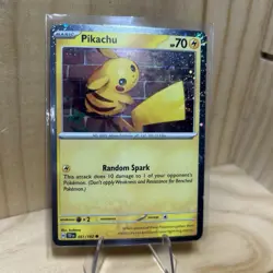 Pikachu 051/162 - Temporal Forces Promo - Cosmos Holo Rare Pokemon TCG - NM - Image 1