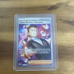 Team Rocket's Giovanni 238/182 SIR Pokemon Card Destined Rivals - Image 1