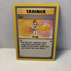 Pokemon TCG Lass Base Set 75/102 Regular 1st Edition Rare - Image 1