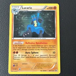 Lucario #80/113 - Pokemon TCG - Legendary Treasures - Rare - Holo - MP - Image 1