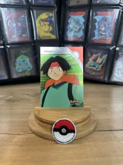 Pokemon Topps TV Series 3 Tracey Sketchit #HV11 Heroes & Villains HOLO BLUE LOGO - Image 1