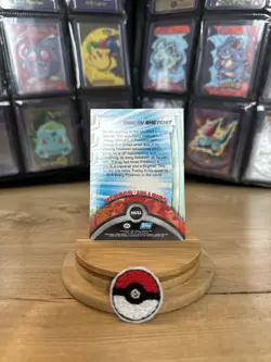Pokemon Topps TV Series 3 Tracey Sketchit #HV11 Heroes & Villains HOLO BLUE LOGO - Image 3