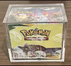 Pokemon TCG Sword & Shield Evolving Skies Booster Box Sealed With Acrylic Case - Image 1