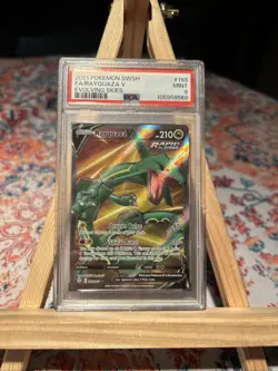 PSA 9 Rayquaza V 193/203 Evolving Skies #193 FA 2021 POKEMON MINT GRADE TCG - Image 1