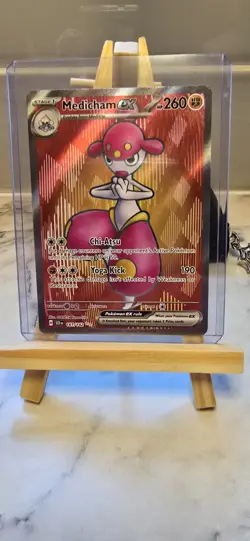 Pokemon TCG - Medicham Ex #161/142 - Stellar Crown - Ultra Rare - NM/M - Image 1