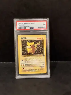 Pokemon Card - Pikachu League Black Star Promo PSA 7 - 1999 - Non Holo Graded - Image 1