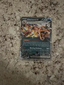 Pokemon TCG Charizard EX Obsidian Flames Holo Hyper Rare 054/091 Year 2024 - Image 1