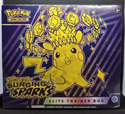POKEMON TCG SCARLET VIOLET SURGING SPARKS ELITE TRAINER BOX FACTORY SEALED - Image 1