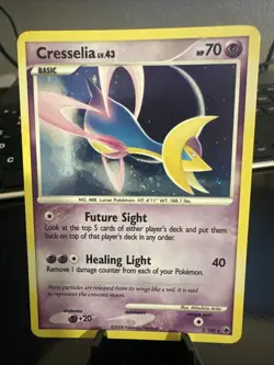 Cresselia Lv.43 2/100 Holo Pokemon Majestic Dawn - LP - Image 1